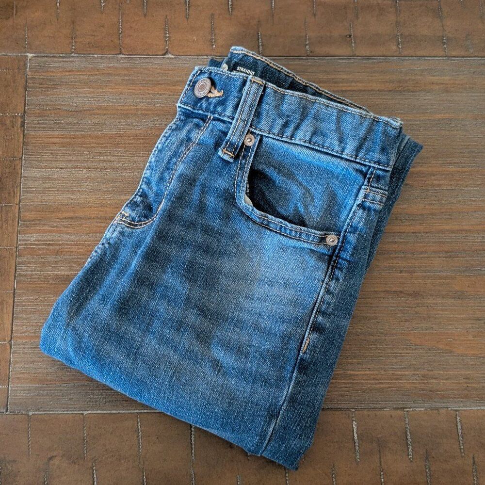 Old Navy Boys Size 10 Straight Built In Tough Flex Adjustable Waist Jeans